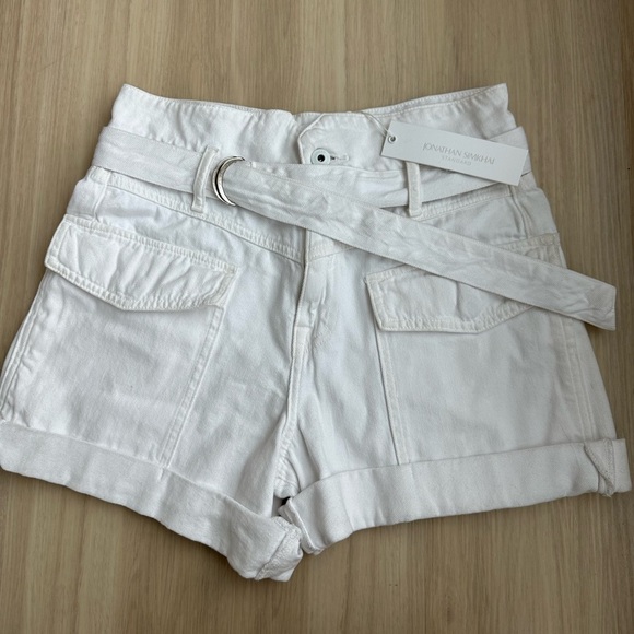 Jonathan Simkhai Standard Sierra Utility
(NWT) White Denim High Rise Shorts - Picture 6 of 7
